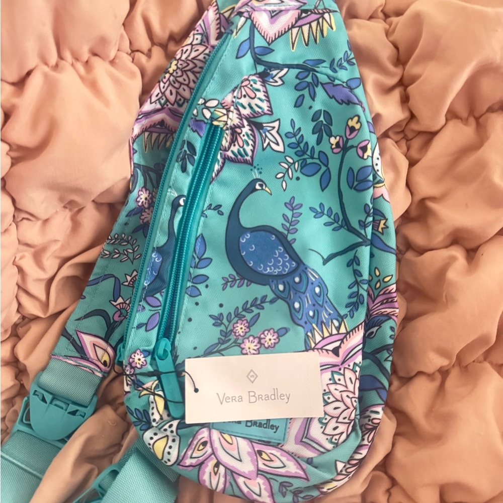 Vera Bradley Turquoise Floral Sling Bag